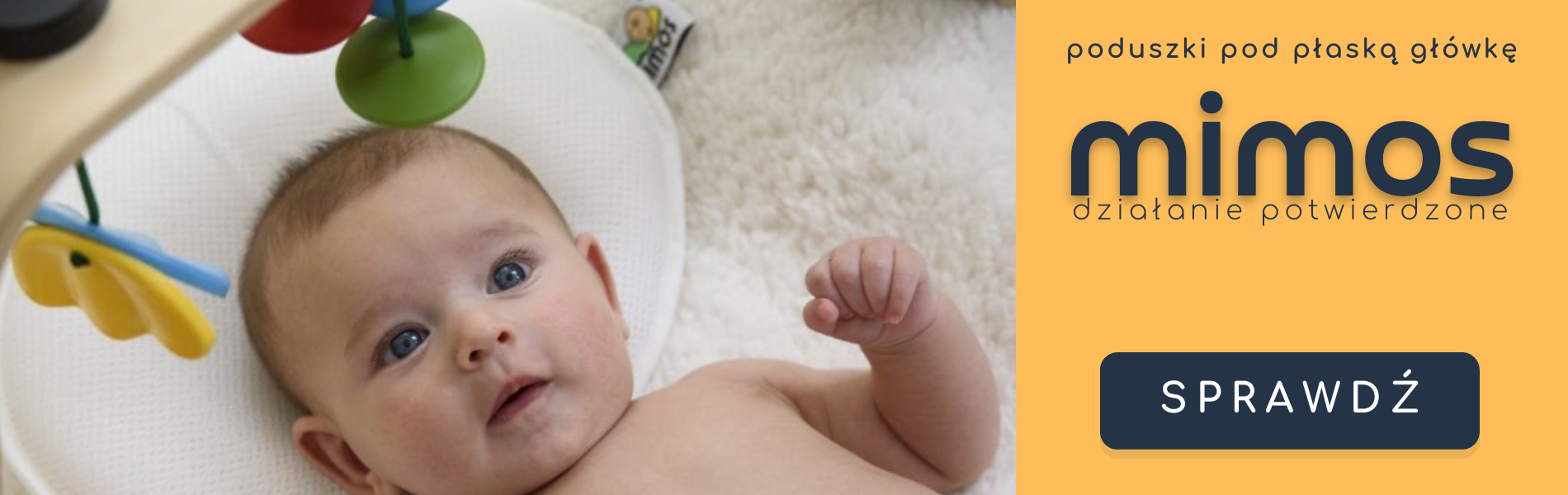 Poduszki dla niemowląt na płaską główkę Mimos