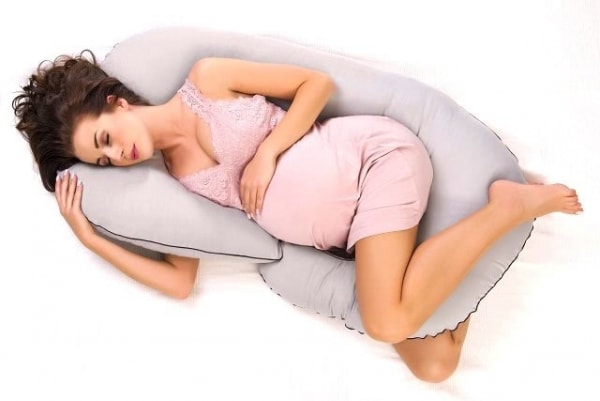Super Mami "C" Poduszka dla kobiet w ciąży wzór Grochy